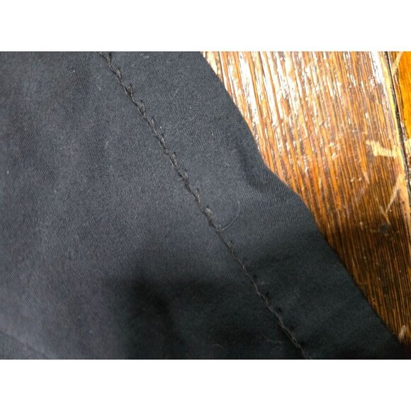 Vintage Black Semi Sheer Pleated Dress Slip Black Swan Boudoir Lingerie Goth - Picture 11 of 12